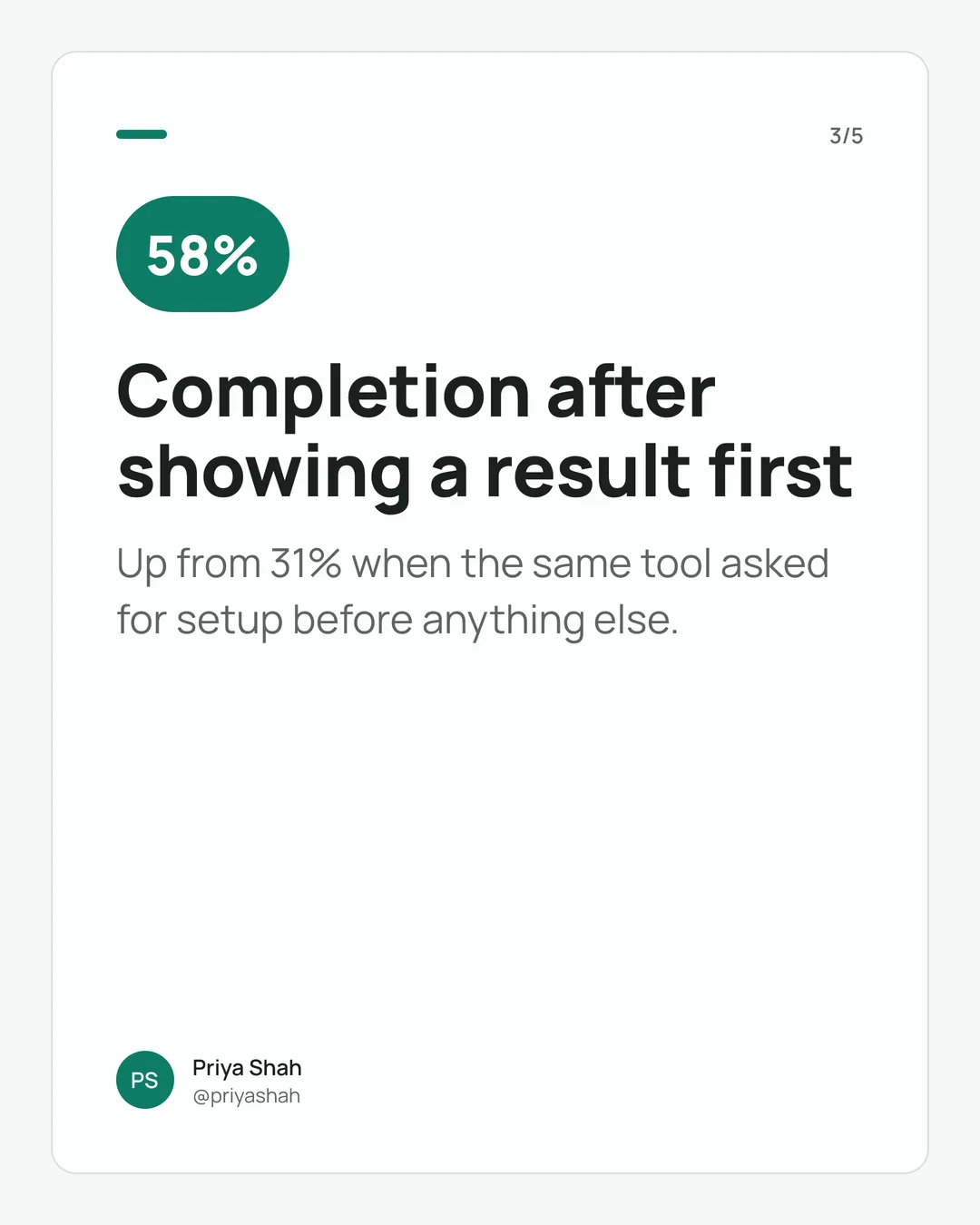 Slide 3 of a carousel made from a blog post, Minimal Card template